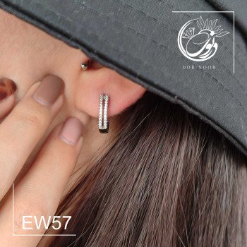 گوشواره نقره کد EW57