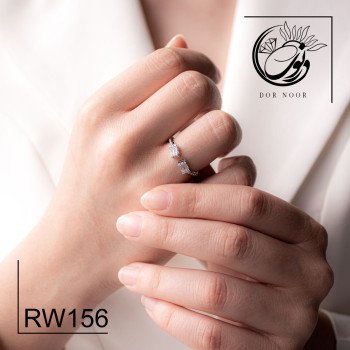 انگشتر نقره زنانه نگین اتمی کد Rw156