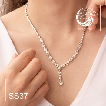 سرویس نقره با نگین اتمی کد SS37