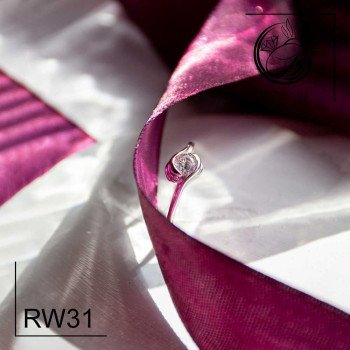 انگشتر ظریف زنانه ایتالیایی کد Rw31