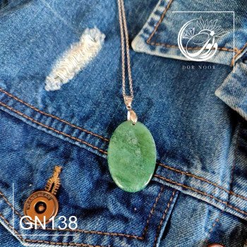 مدال با سنگ عقیق خزه ای کد GN138