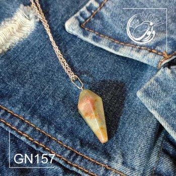 مدال با سنگ عقیق خزه ایی کدGN157