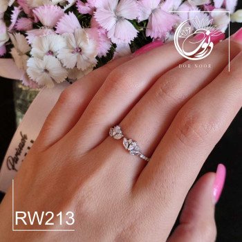 انگشتر نقره زنانه نگین اتمی کد Rw213