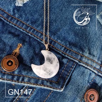 مدال با سنگ کوارتز شفاف کدGn147